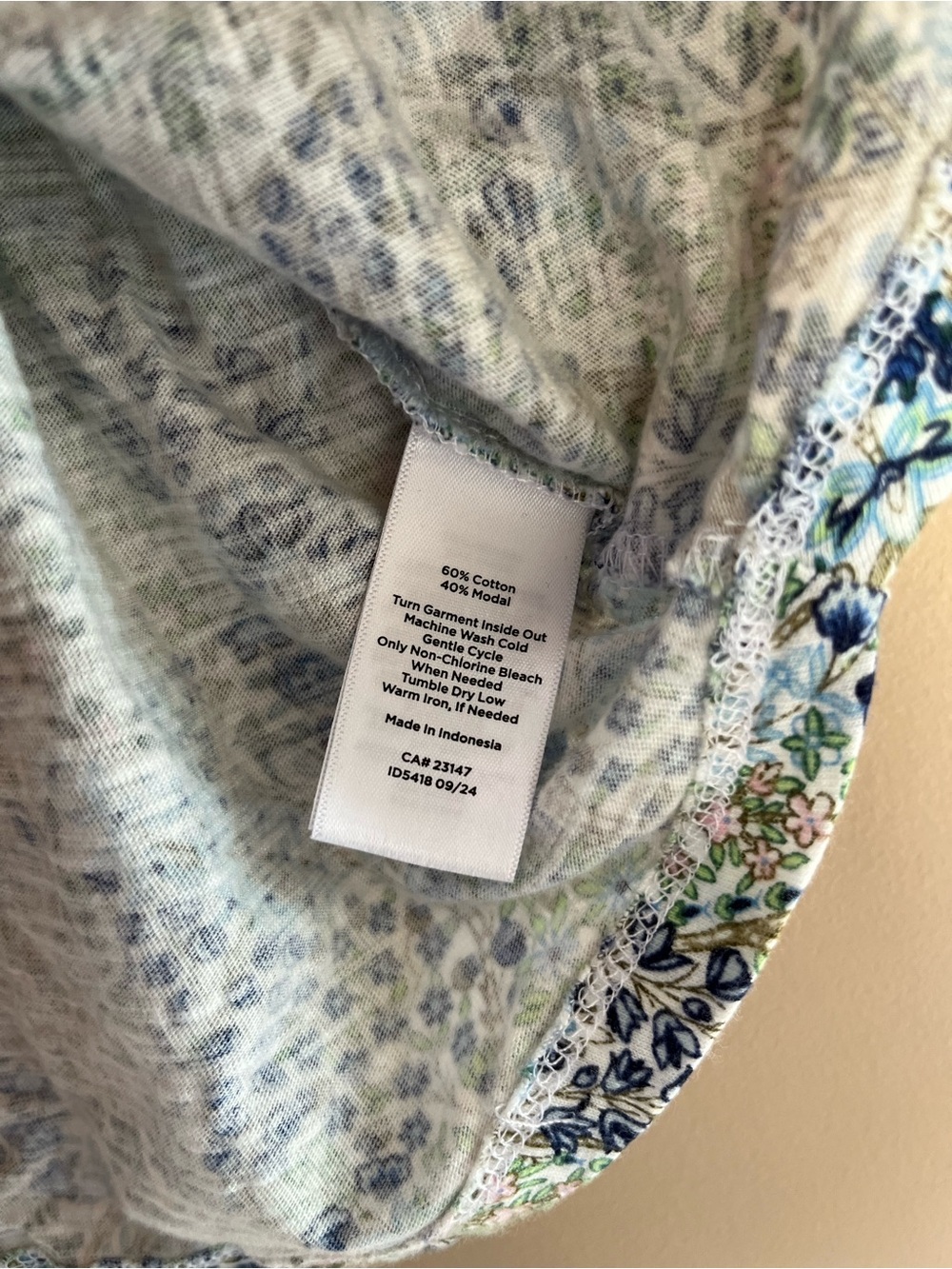Talbots Ruched Cuff Crewneck Tee - Picture 4 of 6